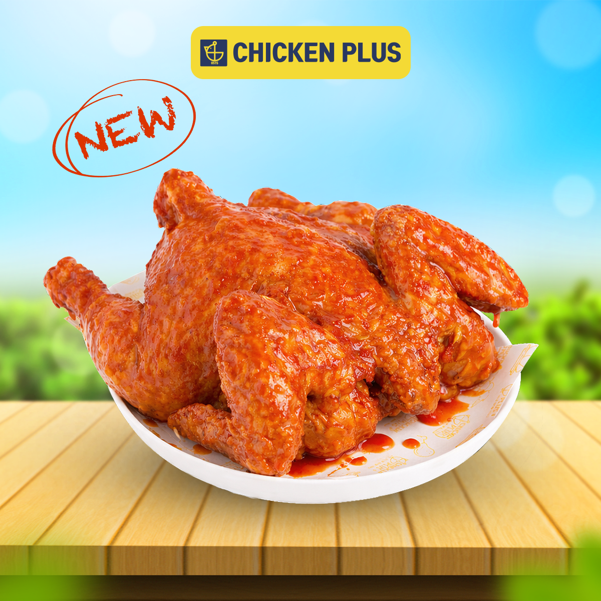 Gà nguyên con xốt ngọt